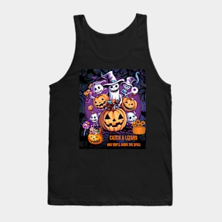 Catch a Lizard And You'll Avoid The Spell Cute Halloween Tank Top